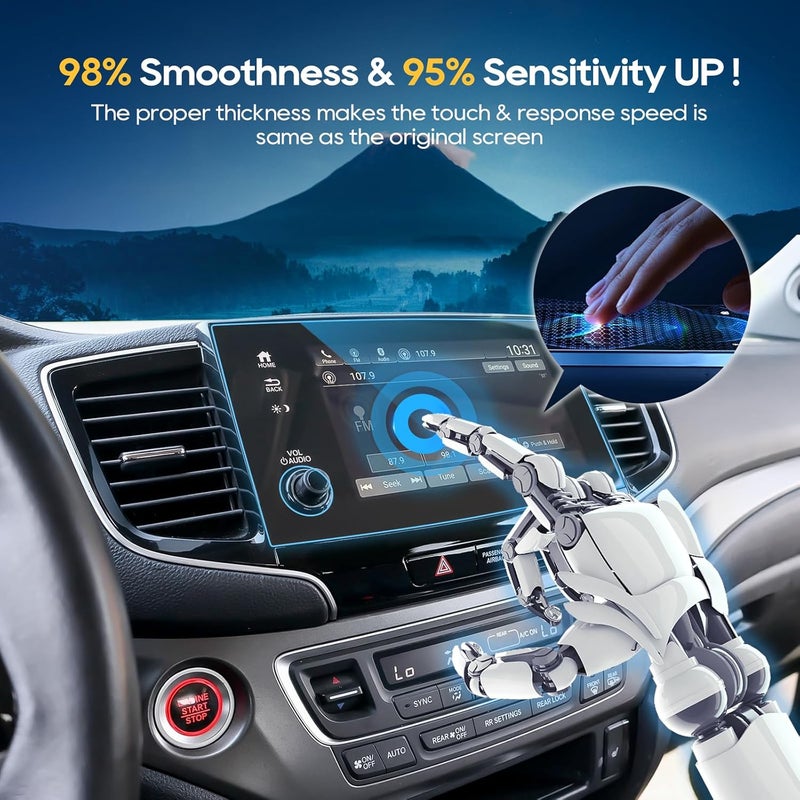 LFOTPP For 2022 Honda Pilot Screen Protector - 2019~2022 Pilot (Pilot EX/Pilot EX-L/Pilot Touring/Pilot Elite) 8 inch Touchscreen [ClarityHD+] Anti Fingerprint 9H Hardness Tempered Glass* - Image 5